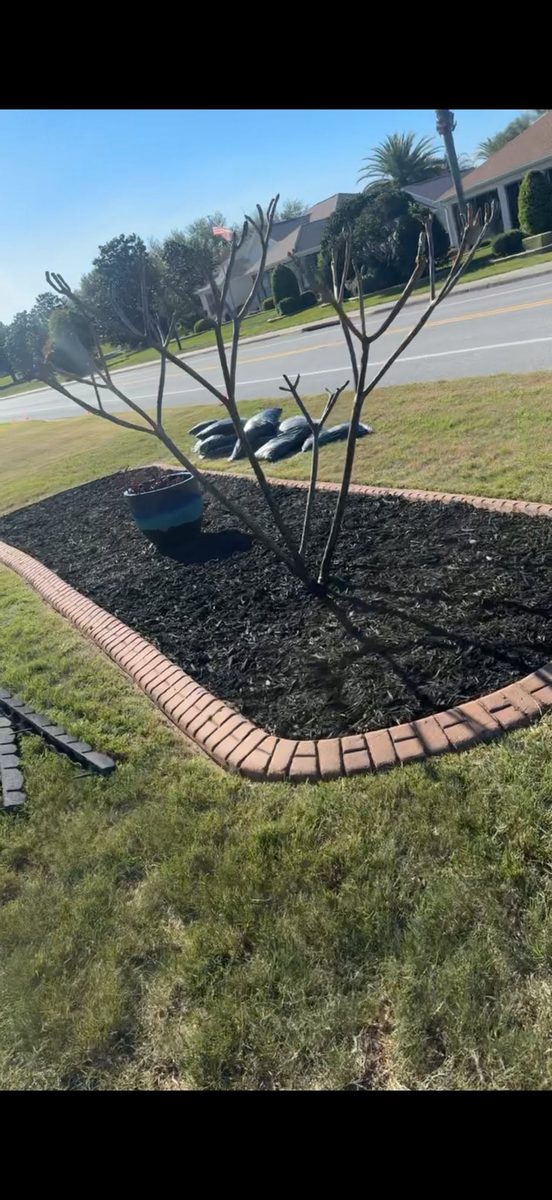 New weed-barrier fabric install — Neuman's Property Services, Central Florida
